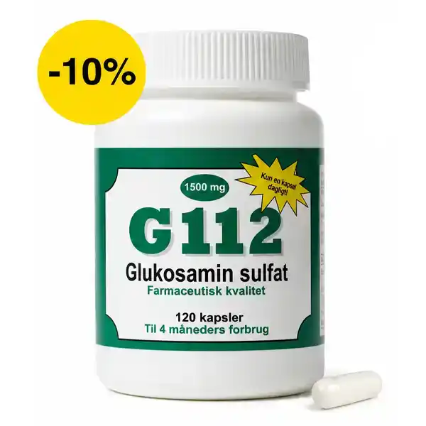 G112 Glukosamin – naturlig støtte til dine led (1500 mg)