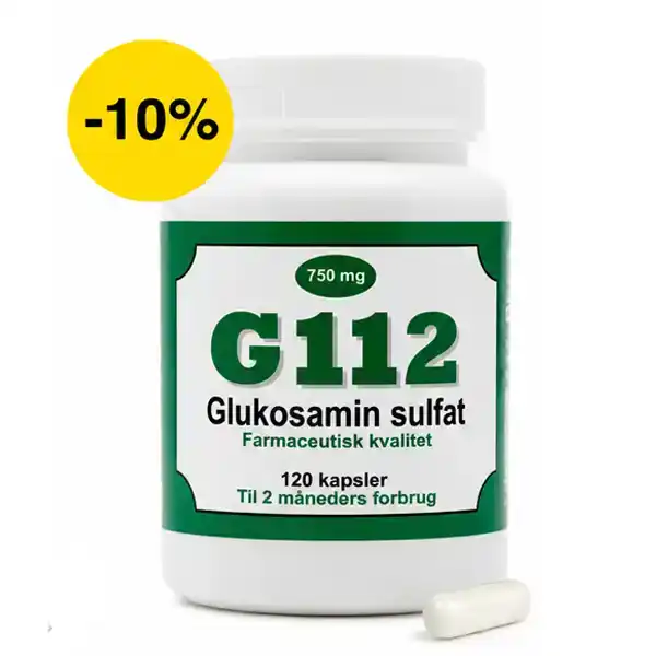 G112 Glukosamin – naturlig støtte til dine led (750 mg)