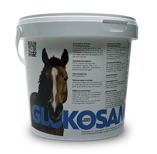 Veterinær glukosamin til heste 1 kg