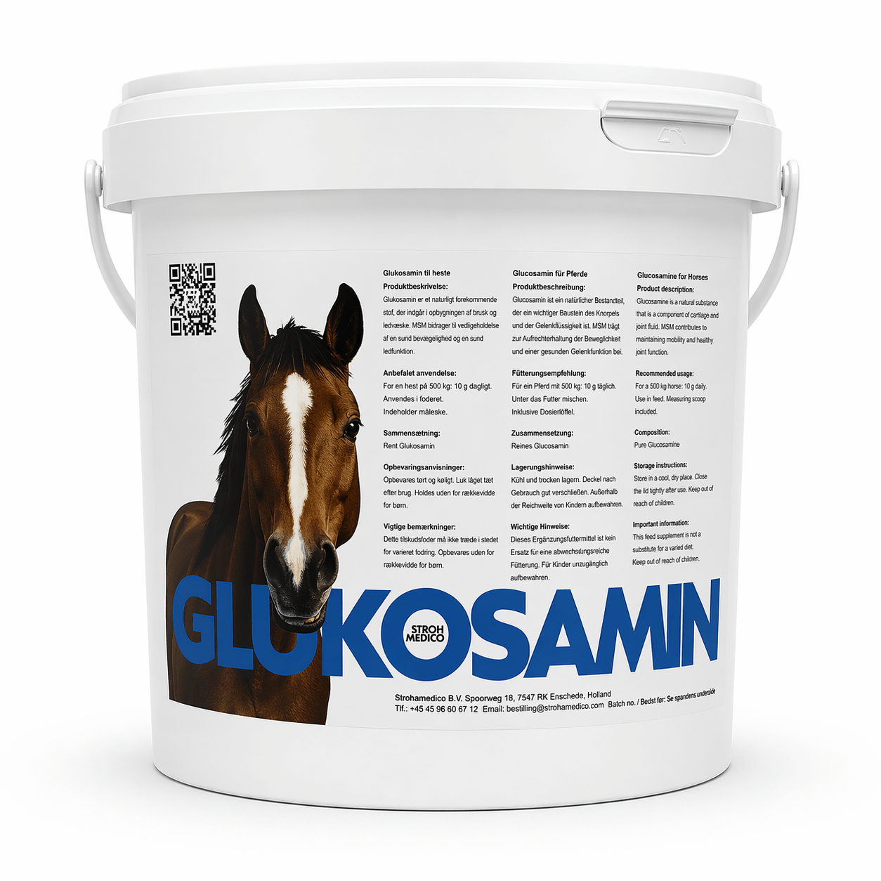 Veterinær glukosamin til heste 1 kg