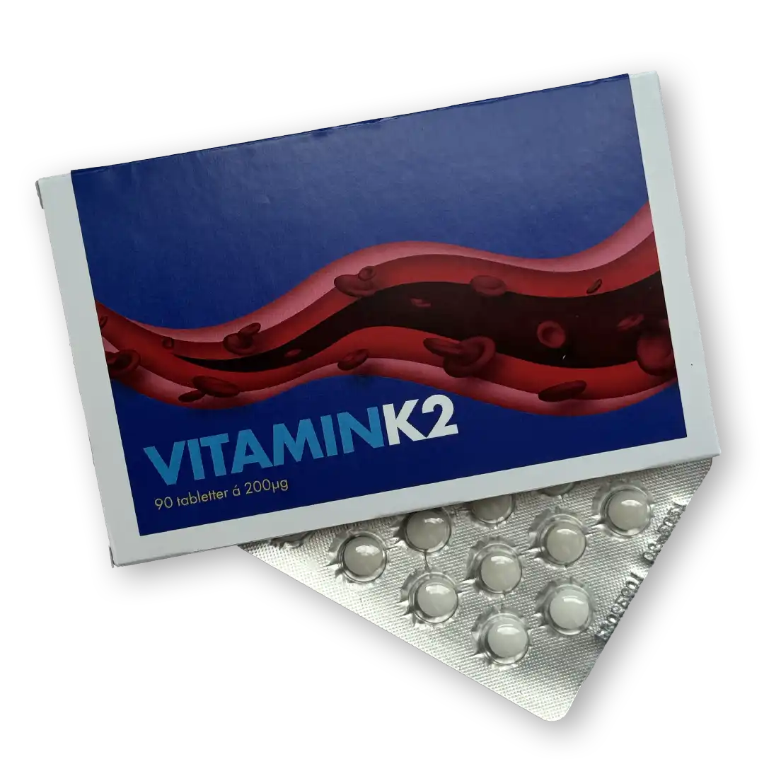 K2-vitamin + D3, B1 og selen, forhindrer kalkaflejringer i venerne