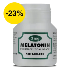 Melatonin 3mg<br> Den Naturlige vej til  Bedre Søvn