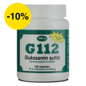G112 Glukosamin<br>stopper ​​udvikling af slidgigt 1500 mg