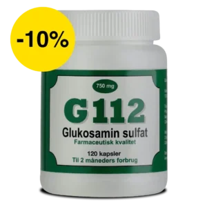 G112 Glukosamin<br>stopper ​​udvikling af slidgigt 750 mg