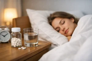 Eksempel på søvnrutine med melatonin