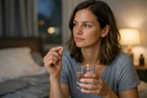 Hvornår skal man tage melatonin om aftenen?